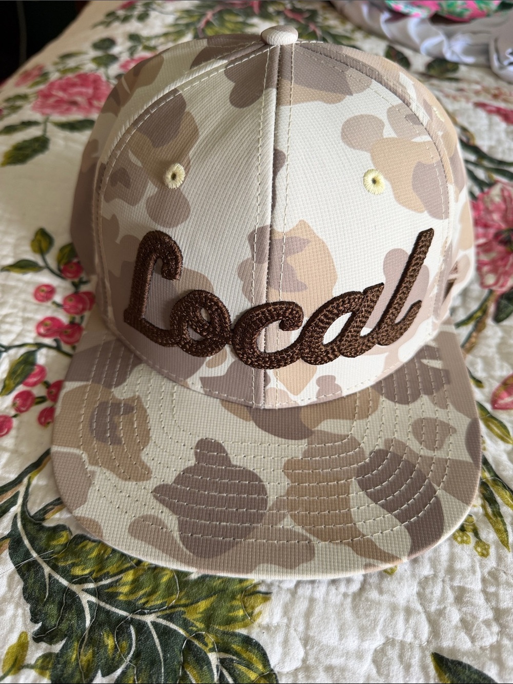 Local Camo Baseball Cap — Tan & Brown